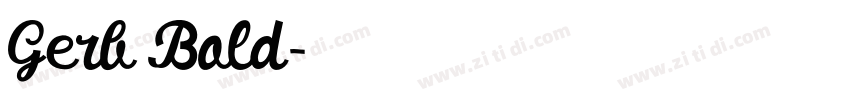 Gerb Bold字体转换
